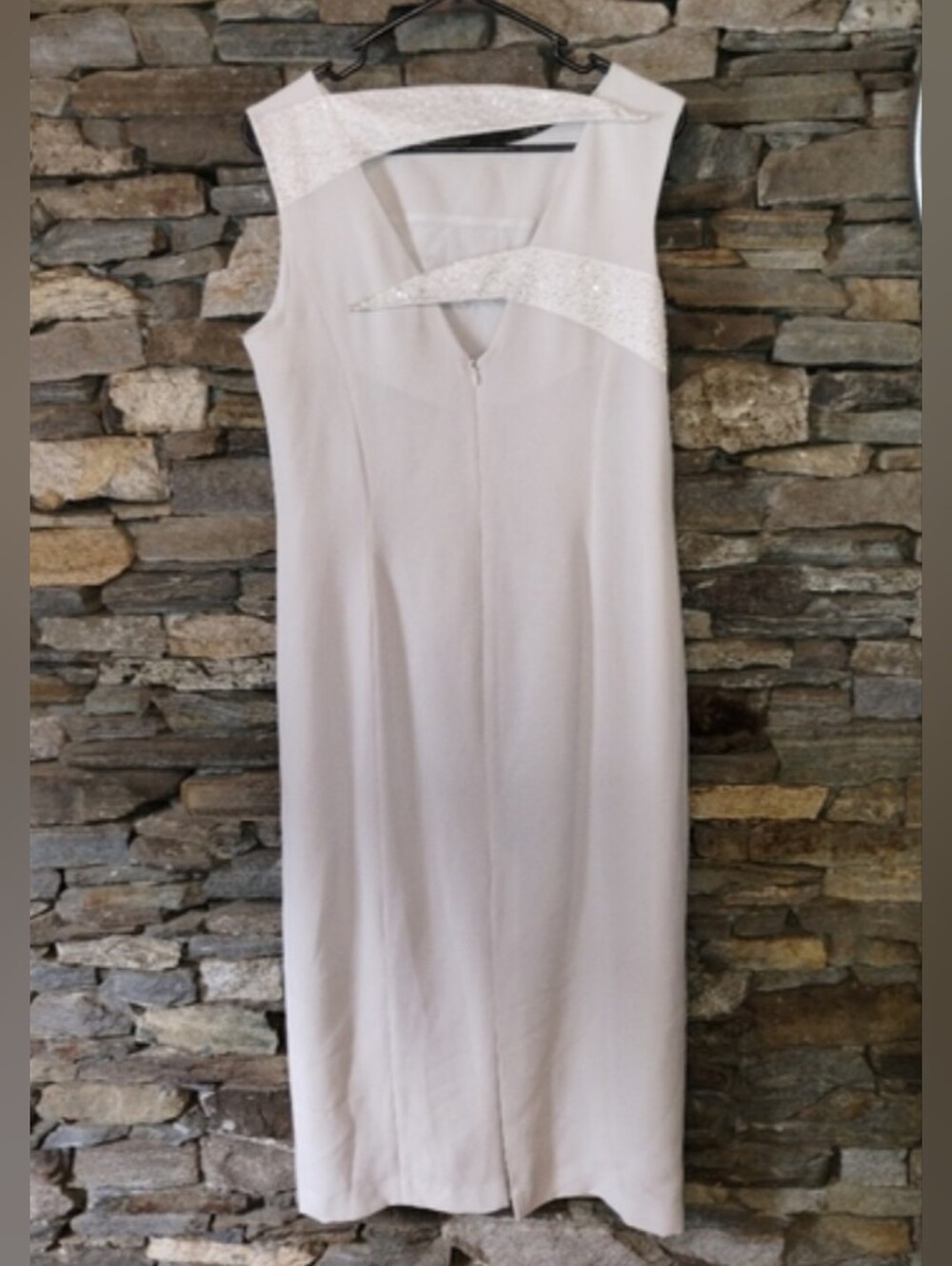 Vintage Daymor Couture By Mercedes Ferreira winter white formal dress Midi Dress - Picture 1 of 7